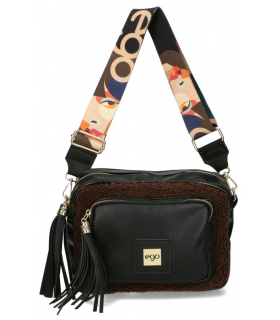 copy of Handbag Leather black bag, soft natural leather, zippered