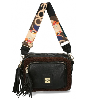 copy of Handbag Leather black bag, soft natural leather, zippered