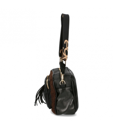 copy of Handbag Leather black bag, soft natural leather, zippered