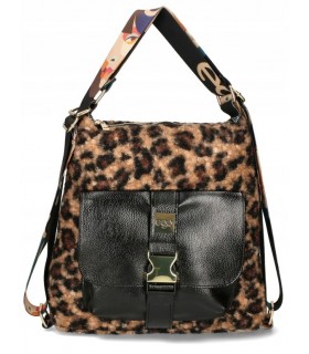 copy of Handbag Leather black bag, soft natural leather, zippered