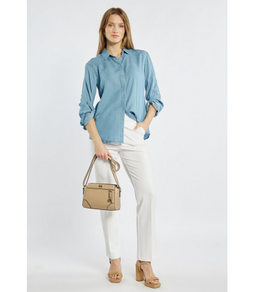 copy of Monnari Czarna Torebka Listonoszka Pikowana z Łańcuszkiem