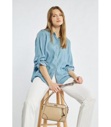 copy of Monnari Czarna Torebka Listonoszka Pikowana z Łańcuszkiem