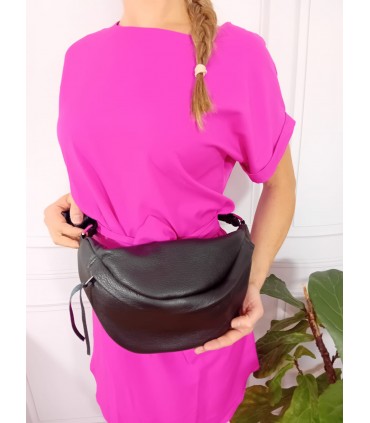 copy of Torebka skórzana Worek Shopper Skóra naturalna Czarna