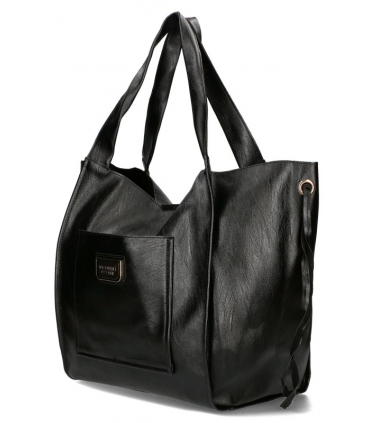 Torebka MONNARI Shopper Pojemna Torba na Laptop Oversize Premium Czarna