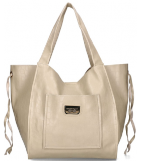 Torebka MONNARI Shopper Pojemna Torba na Laptop Oversize Premium mokka