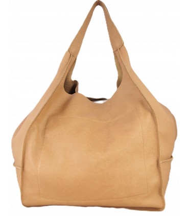 copy of Leather tote Bag, Leather cognac oversized handbag, 2-in-1 model with a cosmetic bag
