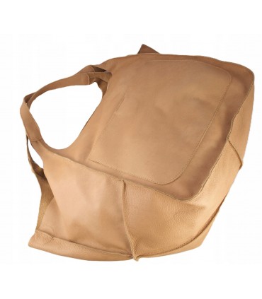 copy of Leather tote Bag, Leather cognac oversized handbag, 2-in-1 model with a cosmetic bag