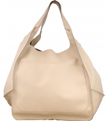 copy of Leather tote Bag, Leather cognac oversized handbag, 2-in-1 model with a cosmetic bag