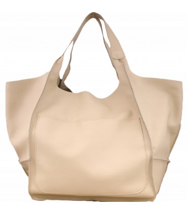 copy of Leather tote Bag, Leather cognac oversized handbag, 2-in-1 model with a cosmetic bag