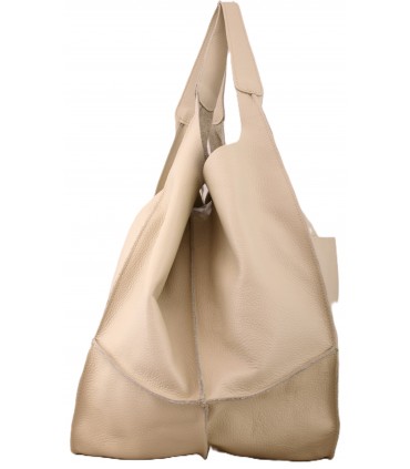 copy of Leather tote Bag, Leather cognac oversized handbag, 2-in-1 model with a cosmetic bag