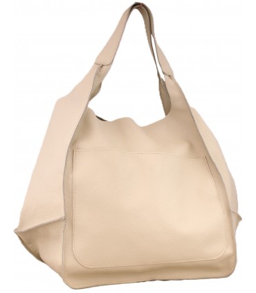 copy of Leather tote Bag, Leather cognac oversized handbag, 2-in-1 model with a cosmetic bag