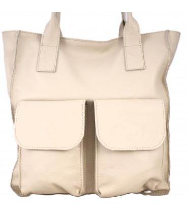 copy of Torebka skórzana Worek Shopper Skóra naturalna Czarna