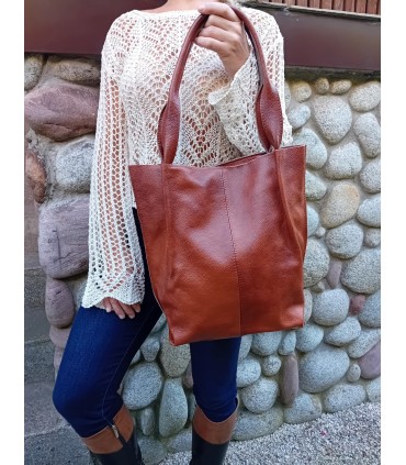 copy of Skórzana BIAŁA torebka/shopper/aktówka