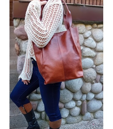 copy of Skórzana BIAŁA torebka/shopper/aktówka