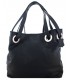 Black leather handbag / briefcase / shopper