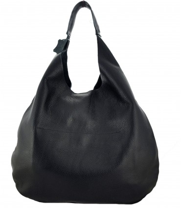 Leather Black Oversize Bag