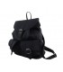 Black leather vintage roomy backpack