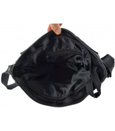 Skórzana brązowo-ruda listonoszka