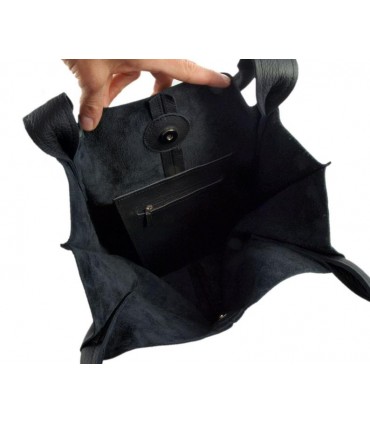 Braune Lederhandtasche / Shopper / Aktentasche