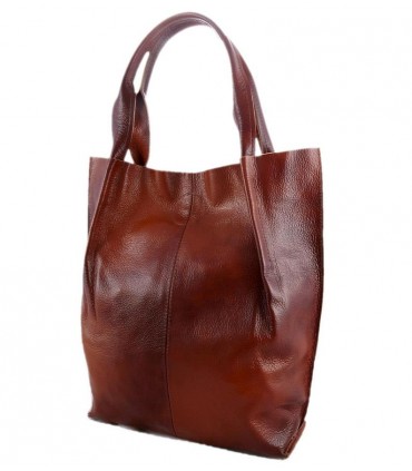 Braune Lederhandtasche / Shopper / Aktentasche