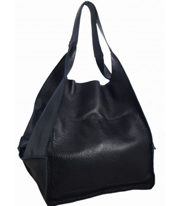 Skórzana Torebka Worek 2w1 z kosmetyczką