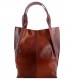 Cognac,Brown leather bag / shopper / briefcase